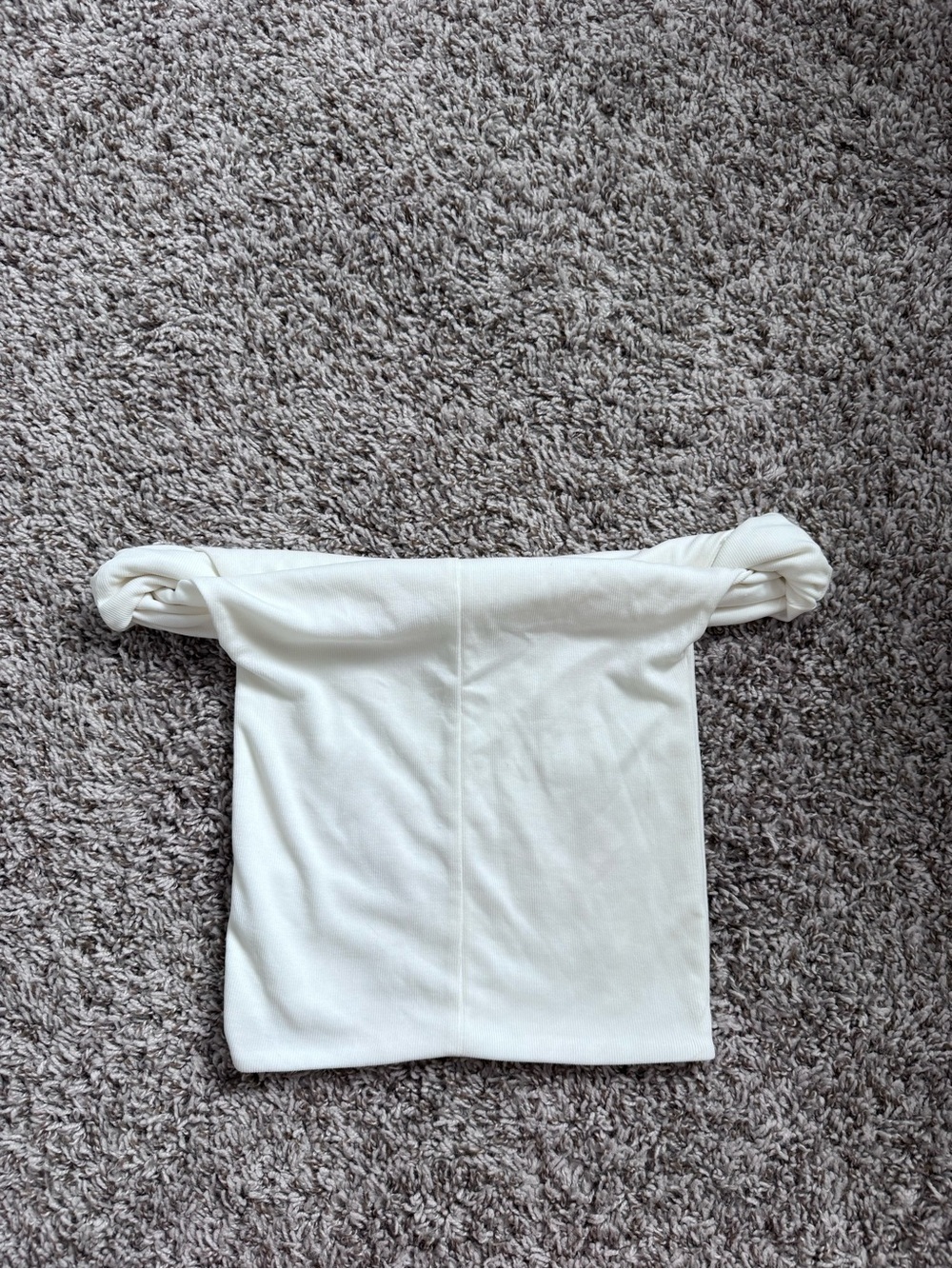 Cotton on white off the shoulder ribbed top XS - Picture 2 of 4
